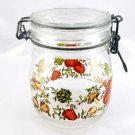 Niveau De Remplissage Wire Bail Floral Canister Jar 3/4L w/ NEW Silicone Gasket