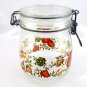 Niveau De Remplissage Wire Bail Floral Canister Jar 3/4L w/ NEW Silicone Gasket