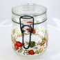 Niveau De Remplissage Wire Bail Floral Canister Jar 3/4L w/ NEW Silicone Gasket
