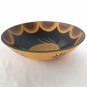 David Auld Signed Early Handcrafted Haitian Wooden Bowl w/ Pineapple Inside