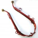 Vintage Horse Drawn Carriage Harness Tack w/ Brass Ornamentals Metal & Wood