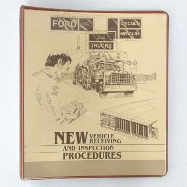 Vintage FORD Loose-leaf Binder 3 Ring Clasp Notebook for 8" x 11" Paper