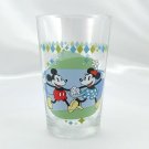 Vintage Mickey & Minnie Mouse Holding Hands Jelly Juice Drink Glass