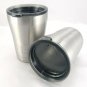 Ozark Trail 270703 Stainless Steel 10oz Sipping Tumblers w/ Smoke Gray Lids