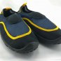 Pacific Reef Swim Shoes Navy Blue & Black w/ Yellow Edge Accents Size Small