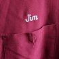 Red Kap FREIGHTLINER Uniform Work Shirt JIM Nametag Long Sleeve Maroon Size L