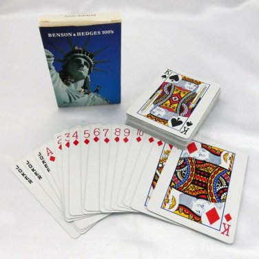Benson & Hedges 100s Playing Cards Vintage Poker Size Promo Deck Made in the USA