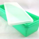Tupperware 892 Jadeite Green Celery Carrot Refrigerator Keeper w/ Sheer 893 Lid