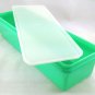 Tupperware 892 Jadeite Green Celery Carrot Refrigerator Keeper w/ Sheer 893 Lid