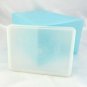 Tupperware 484 Ice Cream Keeper Aqua Half Gallon w/ Sheer Lid ~ No Tray