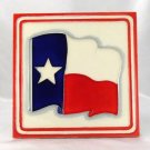 Texas Flag Trivet 6" x 6" Ceramic Tabletop Wall Mount Display