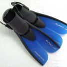 U.S. Divers Swim Fins Natures Wing Blue Split Toe Adjustable Youth L/XL 1-4