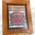 John Perkins Seeds Homestead Tomato Acrylic Front Wooden Framed Label 12½"x10½"