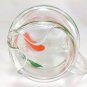 Orange Juice Pressed Glass 1 Quart Vintage 1960s Pitcher w/ Fruit & Leaves