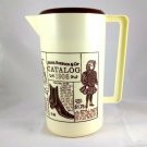 Sears Roebuck & Co 2qt Pitcher Nostalgic Vintage Catalog w/ Ice Strainer Lid
