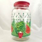 Sun Tea Beverage Dispenser Spout Watermelon Field Gallon Plastic Pour Lid Handle