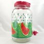 Sun Tea Beverage Dispenser Spout Watermelon Field Gallon Plastic Pour Lid Handle