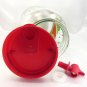 Sun Tea Beverage Dispenser Spout Watermelon Field Gallon Plastic Pour Lid Handle