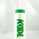 KOOL Travel Tumbler Vintage Promo Single Wall HUGE 32oz Screw-on Lid & Straw