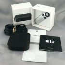 Apple TV A1469 3rd Generation Media Streamer w/ Remote Box Manuals Stickers