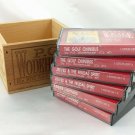 Wacky World of P.G. Wodehouse British Humor Audio Tapes ~ Set of 6 in Wooden Box