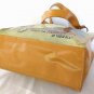 Snow White Beach Pool Tote Faux Vintage Retro PVC Vinyl w/ Brass Accents