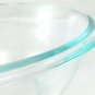 Pyrex 323 Blue Tint Mixing Serving Bowl 1½ Qt Extended Rim Made in the USA