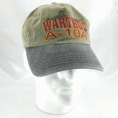 WARTHOG A-10A Baseball Cap Olive Green & Gray Vintage Luna Basics Hat