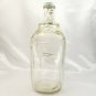 Vintage Double Jug Handle Wine Bottle w/ Lid Embossed Grapes Leaves Half-Gallon