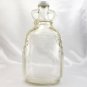 Vintage Double Jug Handle Wine Bottle w/ Lid Embossed Grapes Leaves Half-Gallon