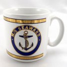 MS Seaward Coffee Mug 22K Gold Trim Norwegian Cruise Line Ship Souvenir