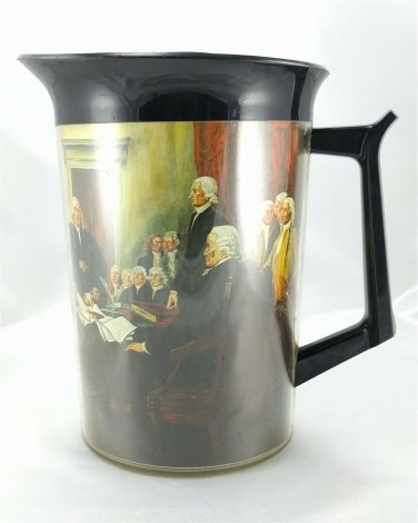 Westbend Thermo-Serv 1&Acirc;&frac12; qt Pitcher Declaration of Independence Made in the USA