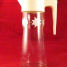 Anchor Hocking L4027 Pitcher Vintage White Starburst Carafe ~ Made in the USA
