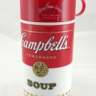 Campbell's Soup "Can-Tainer" Thermos 12 oz Vintage 1998 Plastic w/ Screw-on Cup