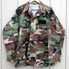Woodland Camo 8415-01-390-8550 Coat w/ Hook & Loop Insignia Name Large Regular