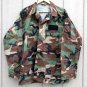 Woodland Camo 8415-01-390-8550 Coat w/ Hook & Loop Insignia Name Large Regular