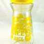 JUICE Carafe Vintage Lemons Atomic Design Jar w/ Yellow Screw Lid 24oz Graduated