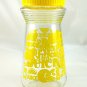JUICE Carafe Vintage Lemons Atomic Design Jar w/ Yellow Screw Lid 24oz Graduated