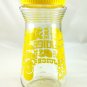 JUICE Carafe Vintage Lemons Atomic Design Jar w/ Yellow Screw Lid 24oz Graduated