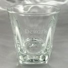 Dewar's Lowball Tumbler Heavy Pentagon Base Glass 7oz w/ Etched Logo