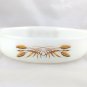 Fire King 450 Golden Wheat Vintage Milk Glass Casserole Serving Dish