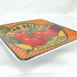 Harry & David Serving Plate Vintage 2008 Sun Dried Tomatoes 8" Square Ceramic