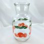 Anchor Hocking Oranges & Leaves Vintage Pebble Bottom & Logo Juice Carafe NO LID