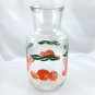 Anchor Hocking Oranges & Leaves Vintage Pebble Bottom & Logo Juice Carafe NO LID