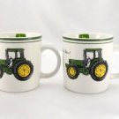 John Deere Tractor Coffee Mugs Licensed by Gibson Ceramic 10oz ~ Lot of 2