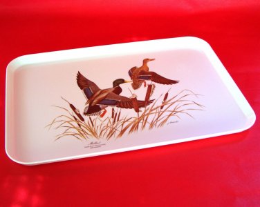 James Lockhart Mallards in Flight Serving Tray Melamine Made in Italy 17&Acirc;&frac12;"x11&Acirc;&frac12;"