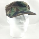 Woodland Camo Hot Weather Cap 8415-01-393-6298 Size 7¾" Made in the USA