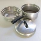 VOGUE Aluminum Ware Vintage 1.5 Qt Double Boiler 3pc ~ Made in the USA