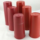Tupperware 107 115 116 Tumblers Burnt Sienna & Orange Mixed Lot of 6 Made In USA