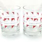 Nabisco Brands Glass Tumblers Vintage Heavy Base 12 oz Glasses Set of 2